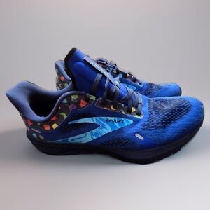 Brooks Blue Sneakers with Mesh Upper and Cushioned Midsole # 10 Men